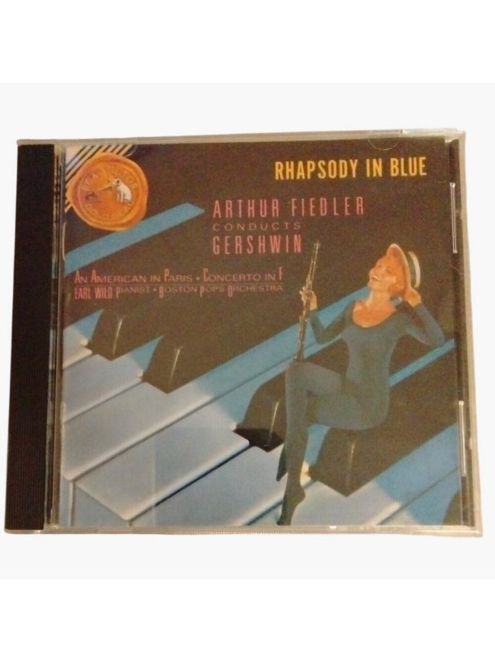 Gershwin CD Rhapsody In Blue An American In Paris Arthur Fiedler Boston Pops